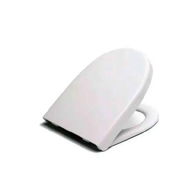 TAPA Y ASIENTO INIDORO MODELO SILVIA, COLOR 001 BLANCO, BISAGRA A-70P METALICA NO DESMONTABLE, MONTAJE SUPERIOR UNIVERSAL DIAMETRO 7 MM.  ( I.V.A. INCLUIDO )