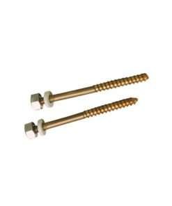 JUEGO DE TORNILLO FIJACION DE INODORO DE 5X75 DE ACERO  ( I.V.A. INCLUIDO )