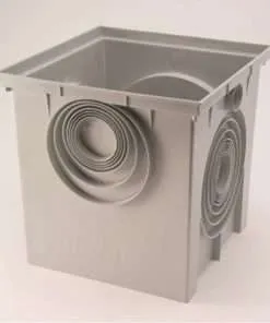 ARQUETA DE 40X40 PVC P.P. DE COLOR GRIS  (I.V.A. INCLUIDO )