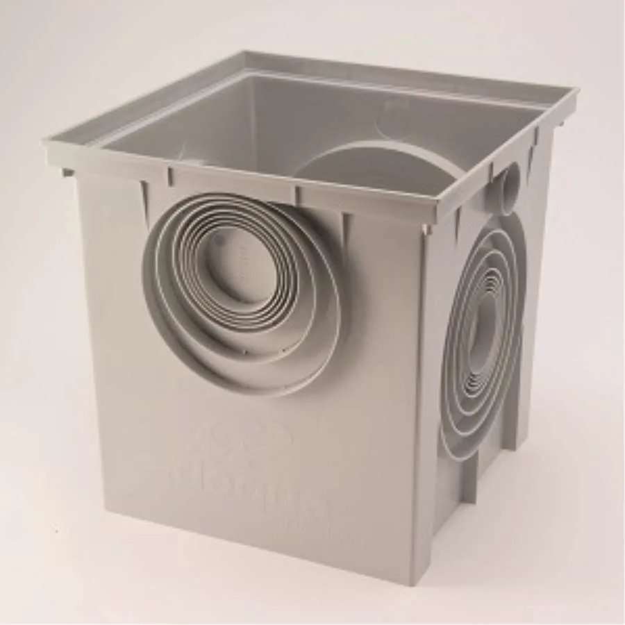 ARQUETA DE 40X40 PVC P.P. DE COLOR GRIS  (I.V.A. INCLUIDO )