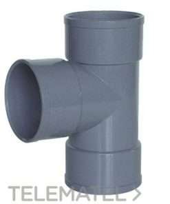 TE SIMPLE DE PVC H-H A-2 DE 40-87º  ( I.V.A. INCLUIDO )