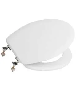 ASIENTO Y TAPA DE W.C. MODELO LORENTINA COLOR BLANCO DE ROCA (I.V.A. INCLUIDO )
