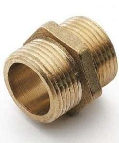 ENLACE DE LATON CONTRA ROSCA M-M DE 1/2  ( I.V.A. INCLUIDO )