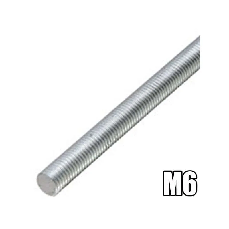VARILLA ROSCADA ZINCADA M6" 1000  ( I.V.A. INCLUIDO )