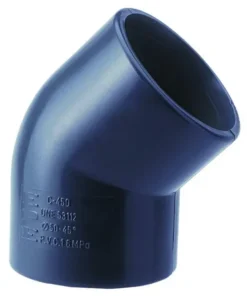 CODO PVC HEMBRA-HEMBRA A-45 - 20 MM    ( I.V.A. INCLUIDO )