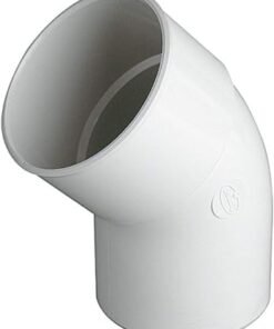 CODO BAJANTE DE PVC COLOR GRIS M-H 80-45  CR4GTB  ( I.V.A. INCLUIDO )