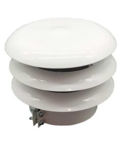 DEFLETOR DE 3 AROS DE 125 MM DE ALUMINIO BLANCO  ( I.V.A. INCLUIDO )