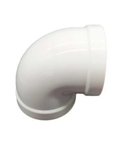 CODO DE 90" DE 11 CMS HEMBRA-HEMBRA SALIDA DE HUMOS, ALUMINIO BLANCO CONVESA ( I.V.A. INCLUIDO )