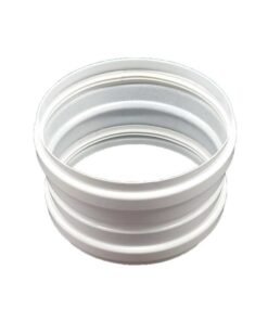 MANGUITO 11 CMS HEMBRA-HEMBRA ALUMINIO BLANCO LACADO CONVESA  ( I.V.A. INCLUIDO )